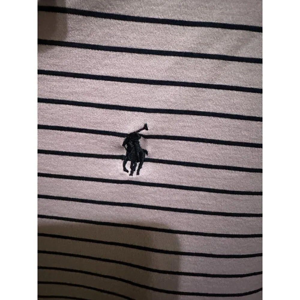 Polo Golf Ralph Lauren Performance Polo Shirt Men's Extra Large Purple Striped